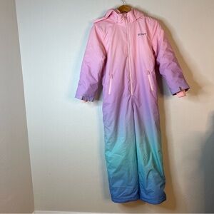 Unicorn Ombré Pink and Blue SCOUT Ski Snowboard Snowsuit size 12